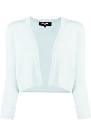 Paule Ka Perforated-detail cropped cardigan