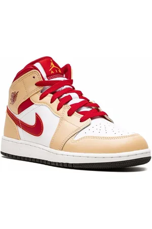 Jordan Air Jordan 1 Mid "Beige/Red" sneakers