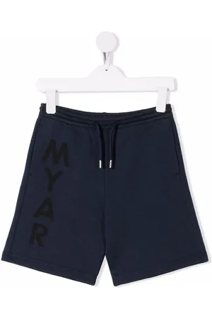 MYAR Logo-print drawstring track shorts