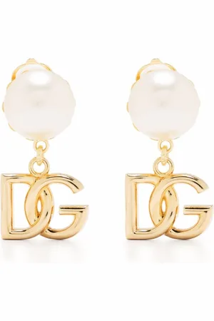 Dolce & Gabbana DG-logo drop earrings