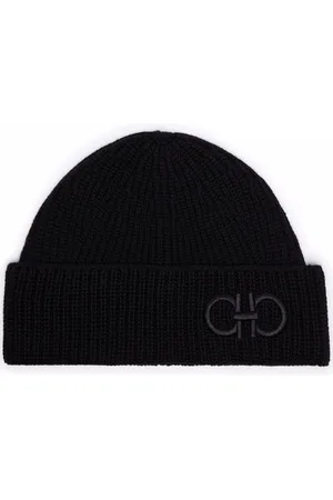 Salvatore Ferragamo Gancini-logo wool beanie