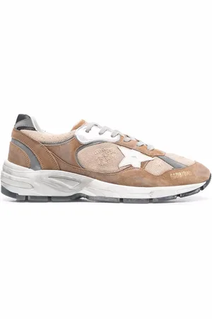 Golden Goose Star-patch panelled sneakers