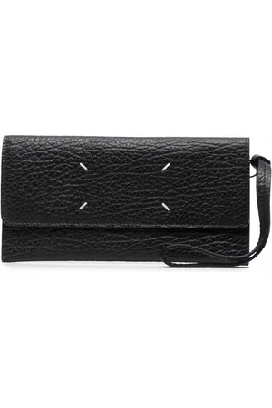 Maison Margiela Small Leather Goods  Mens/Womens Vernice Logo Cardholder  Dark Grey - DLONGMEDIA