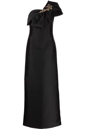 Sachin & Babi Ines one-shoulder gown
