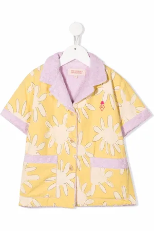 The Animals Observatory Sun-print terry polo shirt