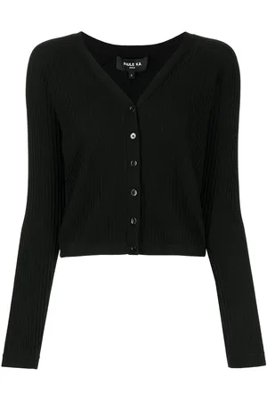 Paule Ka Ribbed V-neck cardigan