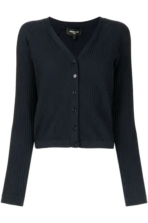 Paule Ka Ribbed V-neck cardigan