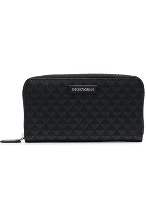 Emporio Armani Logo-print zip-fastening wallet