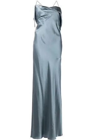 Michelle Mason Cowl-neck silk gown