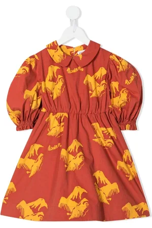 REJINA PYO Nora Mount-print organic cotton dress
