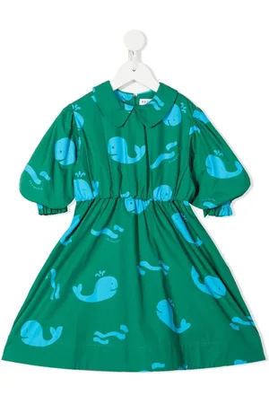 REJINA PYO Nora whale-print organic cotton dress