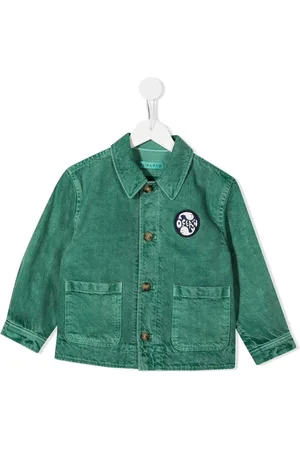 REJINA PYO Riley logo-patch recycled cotton jacket