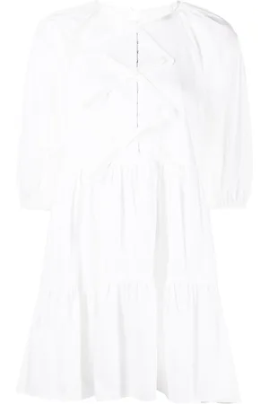 Cinq A Sept Lynn bow-detail smock dress