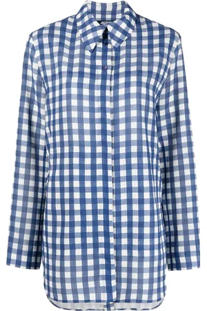 Jacquemus Open front gingham shirt