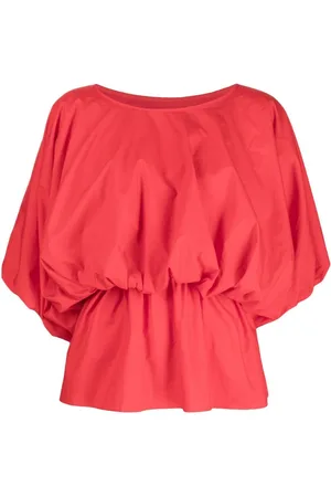 GOEN.J Puff-sleeved flared blouse