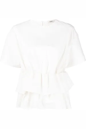 GOEN.J Ruffled short-sleeved top