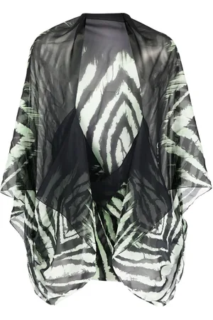 Roberto Cavalli Zebra-print silk scarf
