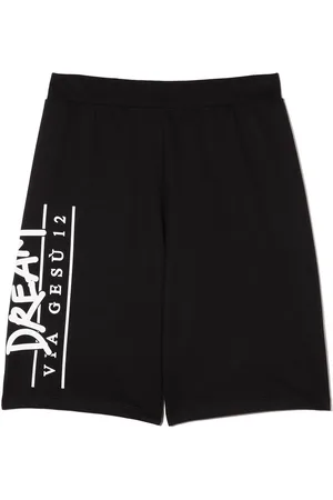 VERSACE Logo-print track shorts