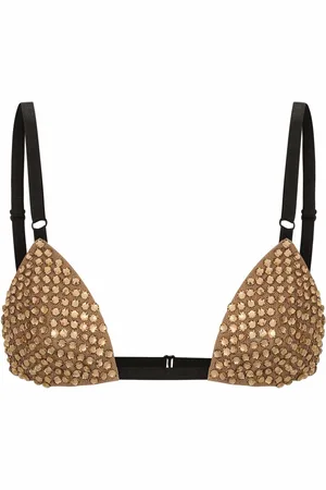Dolce & Gabbana Rhinestone-embellished bralette top