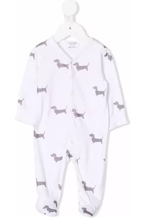 Thom Browne Pyjamas - Dog-print babygrow