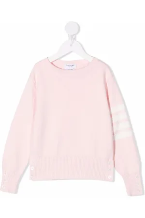 Thom Browne Stripe-print crew neck sweater