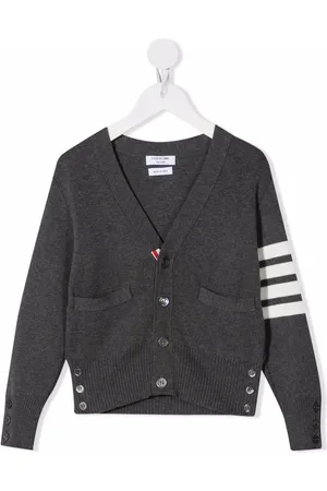 Thom Browne Striped-sleeve cardigan