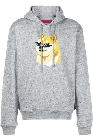 MOSTLY HEARD RARELY SEEN Dogcoin print hoodie