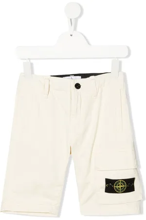 Stone Island Side logo-patch detail shorts