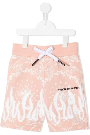 Vision Of Super Spray Flames bandana-print shorts