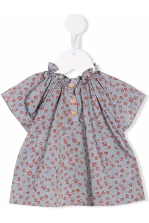 KNOT Abstract-print cotton blouse