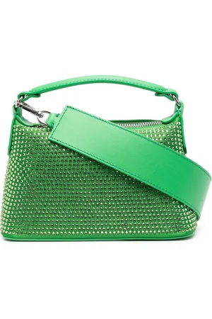 LIU JO: shoulder bag in quilted synthetic leather with rhinestones