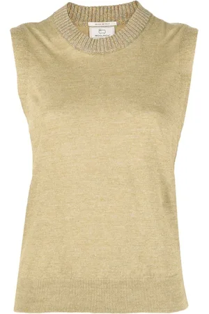 Woolrich Knitted sleeveless linen top