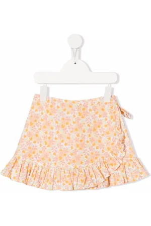 KNOT Natalie floral-print ruffled skirt