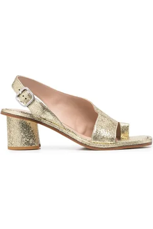 Scarosso Jill slingback 65mm leather sandals