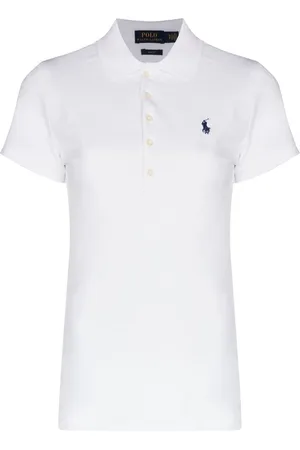 Ralph Lauren Julie embroidered logo polo shirt