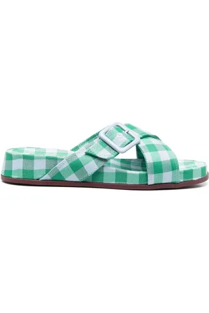 Camper Atonik gingham-check sandals