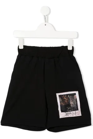 Roberto Cavalli Patch-detail track shorts