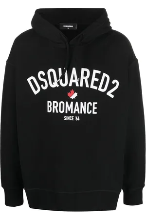 Dsquared2 Bromance-print logo hoodie