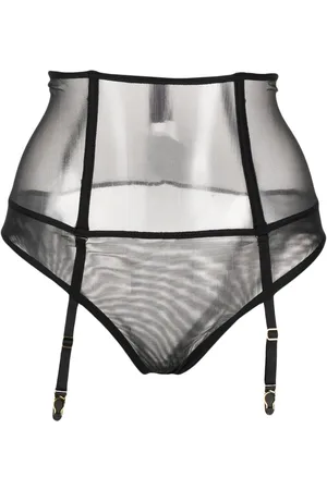MAISON CLOSE High-waist garter thong
