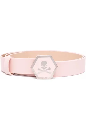 Philipp Plein Skull-motif leather belt