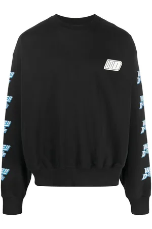We11 Done Logo-print cotton sweatshirt