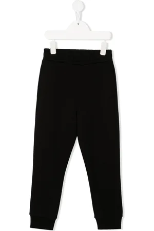 Balmain Gold-tone logo track pants