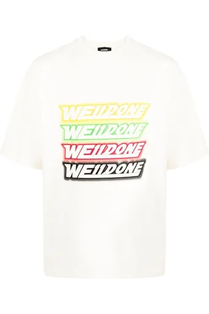 We11 Done Repeated logo print T-shirt