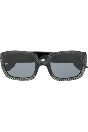 DIOR HOMME BlackTie 195FS Black Square Polarized Crystal Sunglasses 195 |  eBay