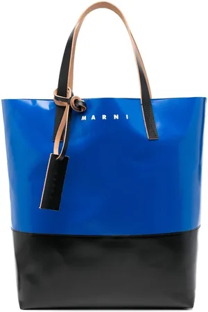 Marni Two-tone top-handle tote bag