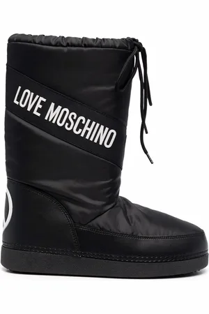Moschino Logo-print lace-up boots