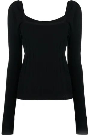 Karl Lagerfeld Lightweight Textured mock-neck Top - Farfetch