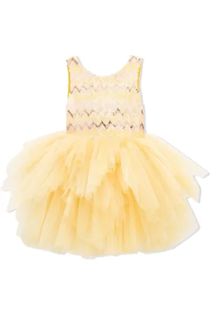 Tulleen Sequinned tulle midi dress