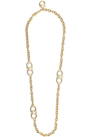 Salvatore Ferragamo Gancini & pearl chain-link necklace