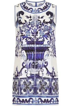 Dolce & Gabbana Majolica-print longline tank top